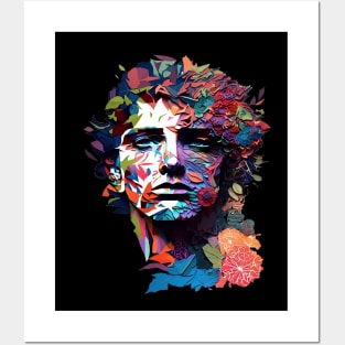 Man Made of Flowers Posters and Art